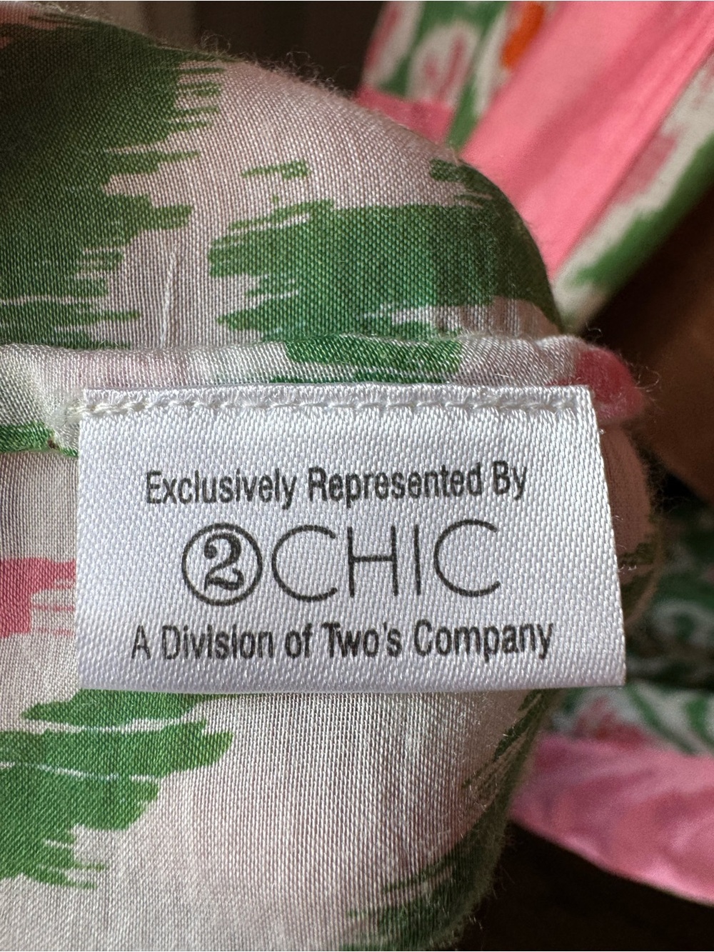 One Hundred Stars Ikat Robe Kimono Duster Pink Green Belted Modal Viscose OS - Picture 13 of 13